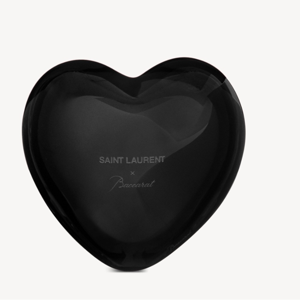 Baccarat Black Heart Accent
